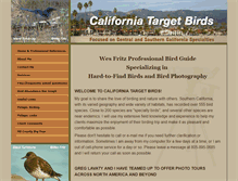 Tablet Screenshot of californiatargetbirds.com